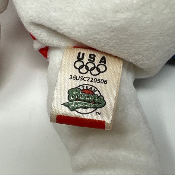 Lot of 4 Patriotic USA Unity Beanie Babies Bears Plush America Hero Spangle - Picture 5 of 16